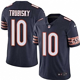 Nike Chicago Bears #10 Mitchell Trubisky Navy Blue Team Color NFL Vapor Untouchable Limited Jersey,baseball caps,new era cap wholesale,wholesale hats